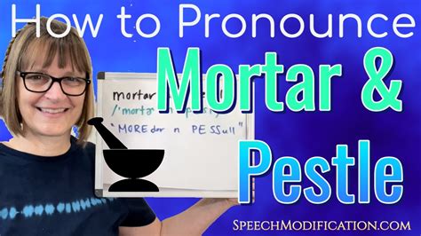 How to pronounce mortar pestle .